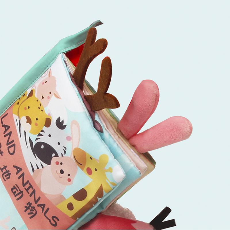 Детские игрушки, мягкая 3D тканевая книга, первая книга Монтессори, детские ранние цветные познавательные развивающие игрушки, обучающие основным жизненным навыкам, игрушки