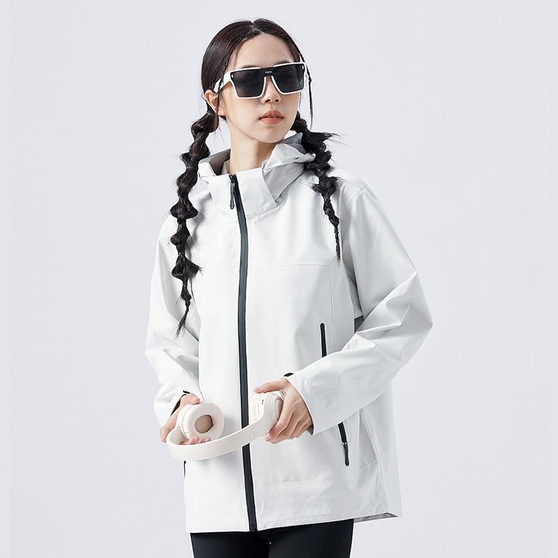 Однослойная куртка женская трехзащитная мужская для активного отдыха, альпинизма, легкая куртка