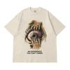 Men TShirt Hip Hop Eye Graphic Oversized Cotton Aesthetic Vintage Korean Harajuku Short Sleeve Tops Tee Y2k Streetwear Clothing