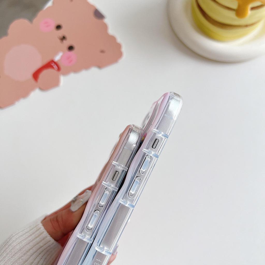 Cute Silicone Case for Redmi Note 12 11 Samsung A54 A14 iPhone 11 13 Oppo Reno 8T Infinix Note 30 Pro Funda Painted Cartoon Bear Cover Soft TPU Bumper