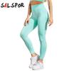 Women's Solid Color High Waist Slim Fit Seamless Exercise Fitness Yoga Leggings Trousers