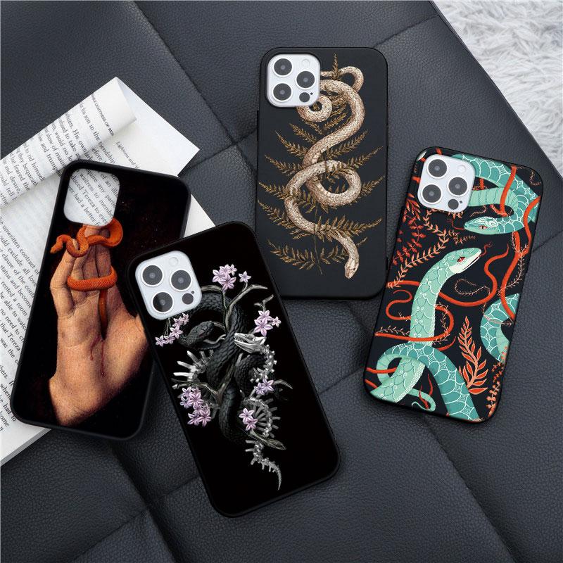Чехол с цветком змеи для Samsung Galaxy A12 A21S A20E A52 s A32 A10 A31 A72 A50 A51 A70 A71 S9 S10 S20 FE S21 Plus, ультра чехол из ТПУ
