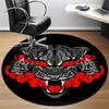 1pc Tiger Flames Office Round Area Rug, Under Office Chairs Bedroom Living Room Home Decor, Room Deco, Available in Various Sizes