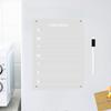 Акриловые магнитные наклейки на холодильник Доска для заметок Рабочее сообщение Заметки еженедельник Прозрачный дисплей