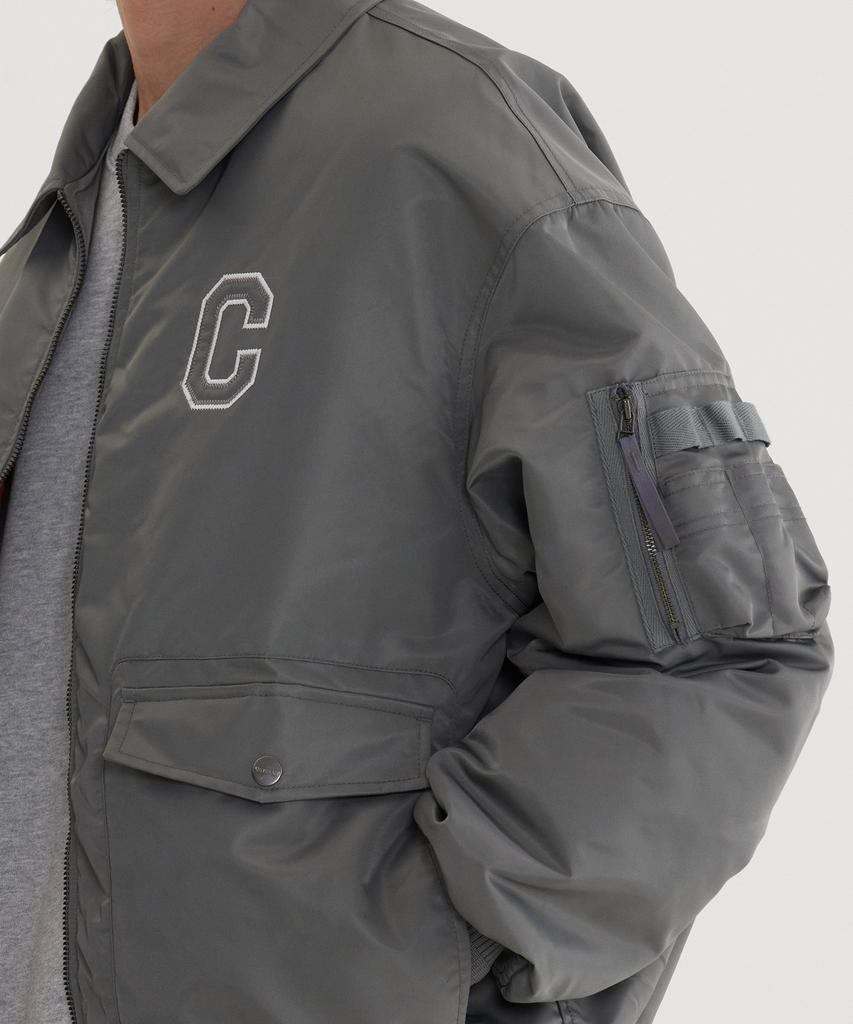 Covernat C Logo Collar Ma-1 Jacket Sage Gray