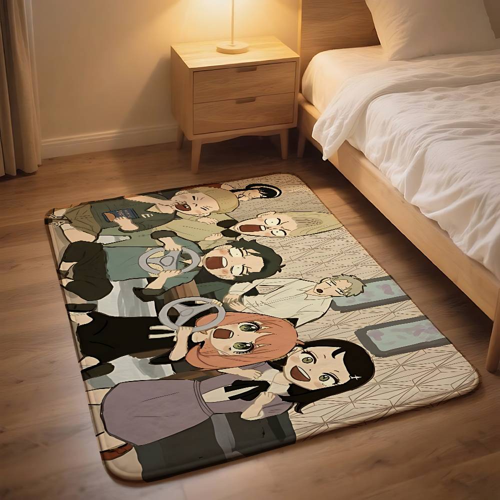 Anime S-spy-familys Carpet Bathroom Anti-slip Mat Door Mat Home Decoration Mat Entrance Door Mat Scratch-resistant Door Mat