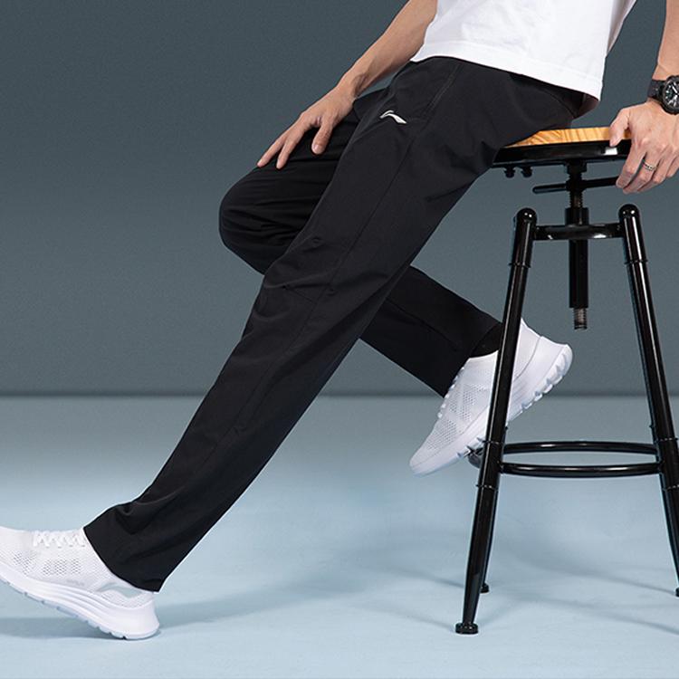 Мужские вязаные спортивные штаны Li Ning Черные AYKR467-1