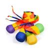 2Pcs Safe Catch Children's Rainbow Hand Throwing Ball Children's Ball Toy  Parent-Child Interaction