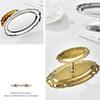 Stainless Steel Dessert Bowl Modern Fruit Plate Cake Stand Snacks Storage Cup  Serving Dish