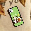 Rilakkuma Расслабленный Медведь Для iPhone 17 16 Pro Max Air 15 14 13 12 Mini Plus 11 Жесткий PC+TPU Задняя крышка телефона