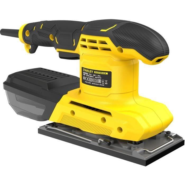 Ponceuse orbitale filaire - 280W - STANLEY FATMAX - FMEW214K-QS - 187 x 90 mm
