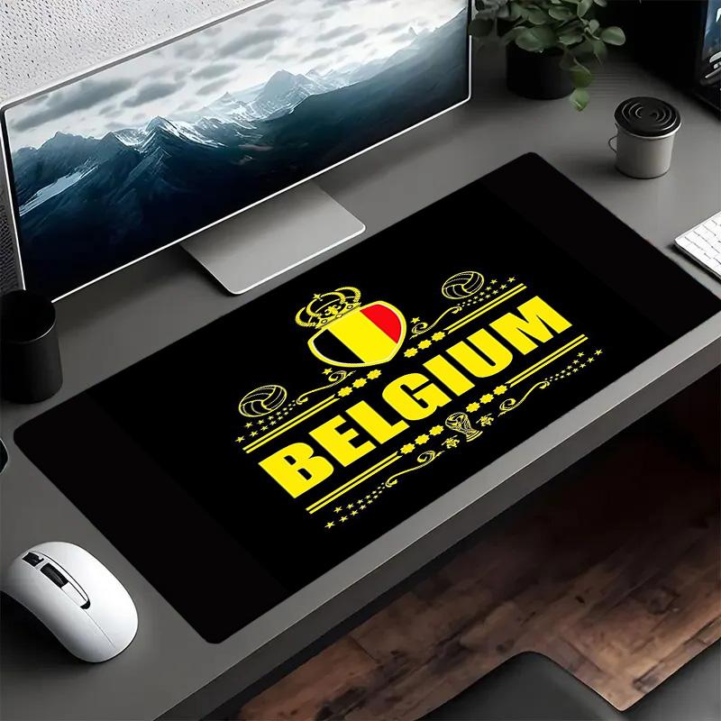 Belgian Football Association Emblem Mouse pad Mouse pad, Gaming Mouse Pad, keyboard pad, Desk Decor for computer notebook Fan Gift Birthday Gift