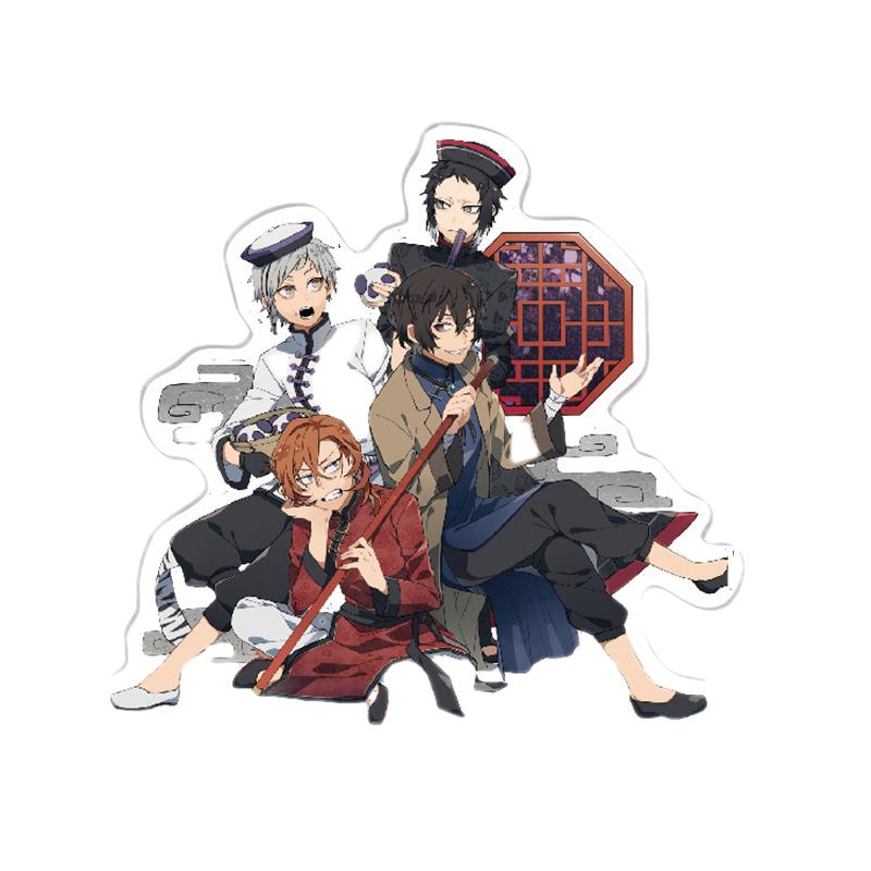 Аниме Bungou Stray Dogs, акриловая подставка, модель, брелок для ключей, Дазай Осаму Накахара Чуя, персонажи, стоящая вывеска, доска на столе