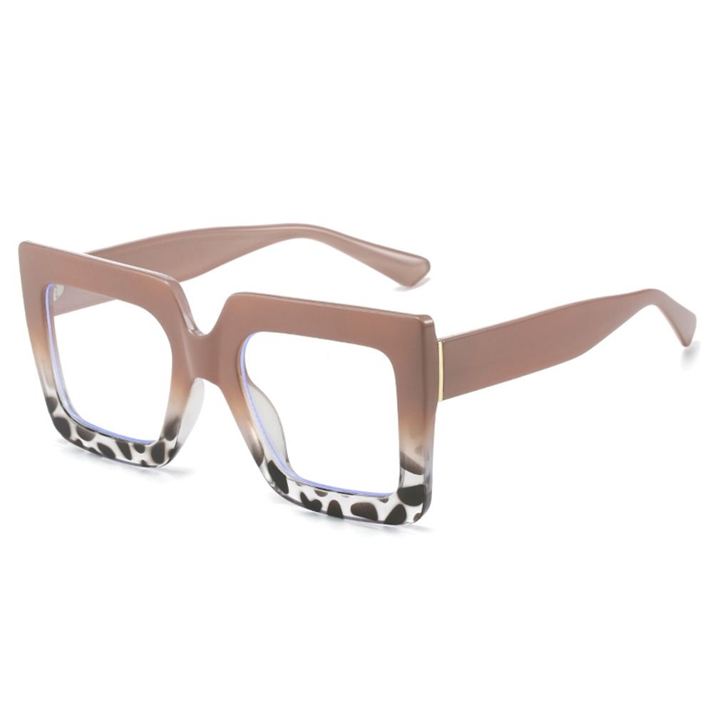 Oversized Anti-Blue Light Glasses Square Female Eyeglasses Vintage Computer Eyewear  for Women