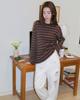 MUAHMUAH Striped Loose Fit Knit [Brown]