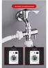Переключатель для душа: Трехходовой, один вход, два выхода, 4-точечный/6-точечный переходник для душевых головок