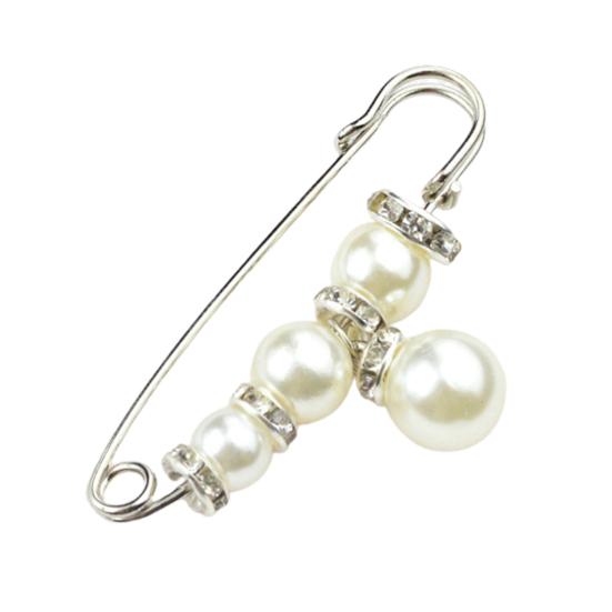 Брошь «Безопасность», тонкая работа, защита от воздействия, привлекательный искусственный жемчуг, женская безопасность