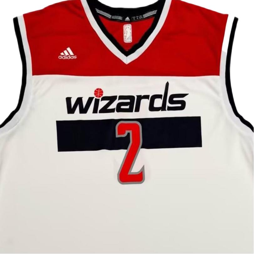 Adidas НБА Вашингтон Уизардс 2 Без рукавов С принтом Удобная Баскетбольная Майка Унисекс майка 7818A-3W6-AEB1500