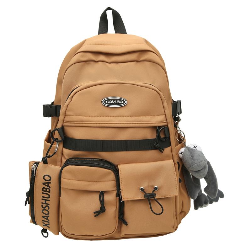 Schoolbag Simple Backpack Tooling Leisure Travel Backpack Travel New Street Trend Large Capacity Student School Bag