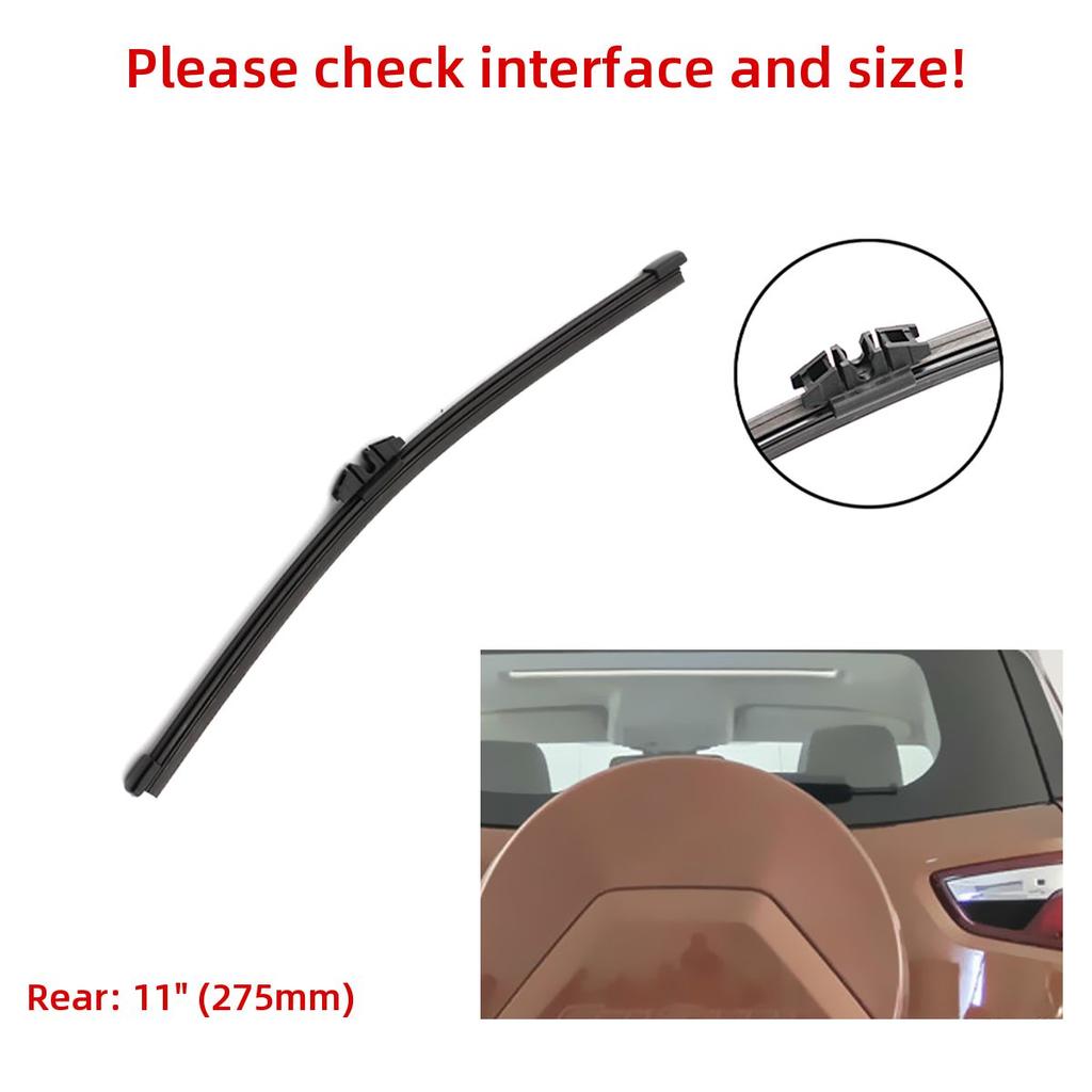 3 шт. щетки стеклоочистителя для Ford Ecosport MK2 II 2018-2021 22 "16" 11 "подходят для переднего лобового стекла, щетки для окон, резак, аксессуары 2018 2019 2020 2021