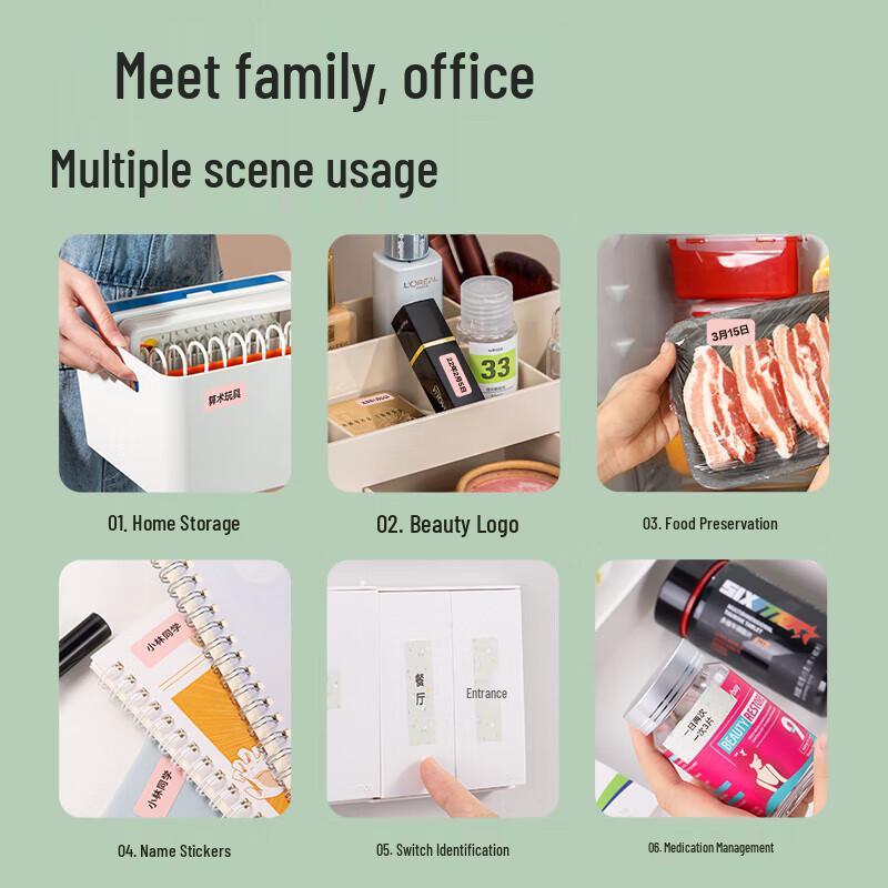 Deli Portable Bluetooth Thermal Label Printer CN plug (adapter included)
