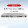 Huawei S220-24P4X 24-Port Gigabit PoE Managed Switch with 4x 10G Uplink Ports