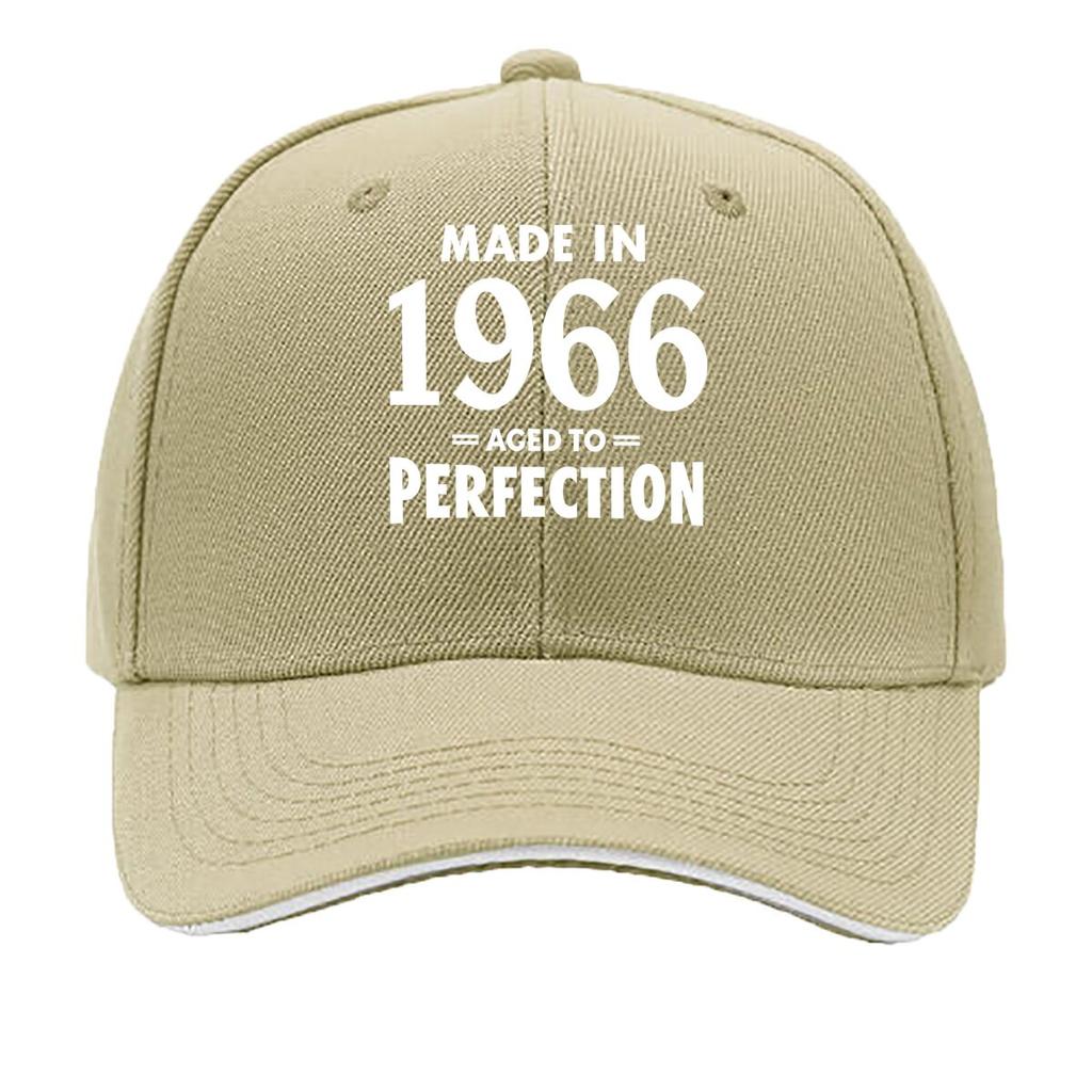 One MADE IN AGED to PERFECTION Lightweight Printed Available as a Couples Set in Multiple C Sandwich Baseball Cap