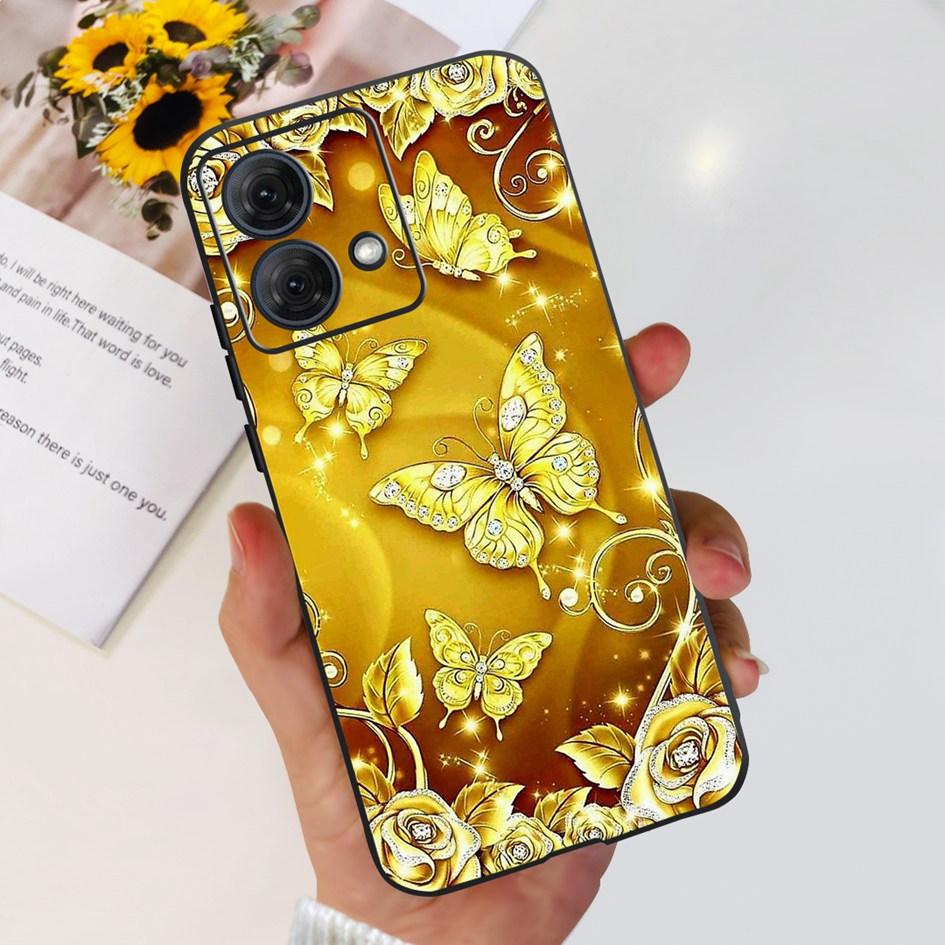 For Motorola Moto G84 G54 5G Case Fashion Flower Butterfly Shockproof Silicone Soft Slim Back Cover For Motorola Moto G14 Bumper