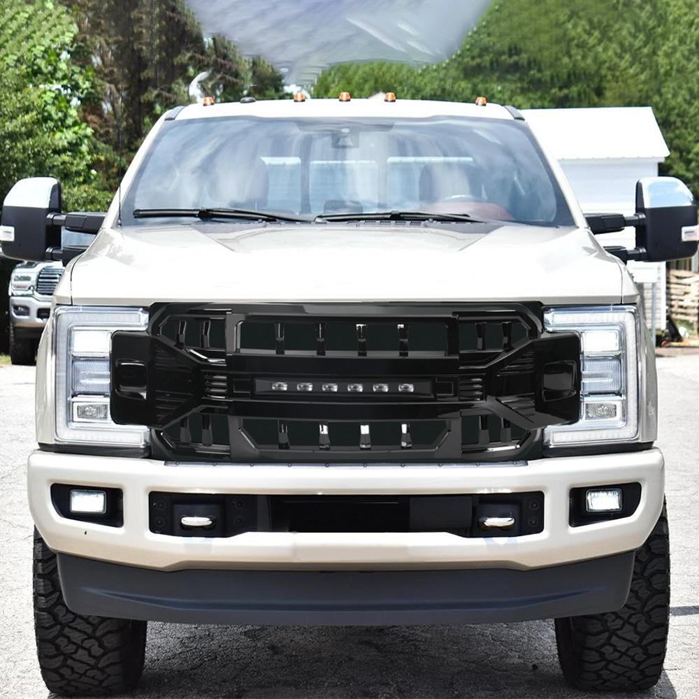 Подходит для 17-19 Ford F250/F350/F450: Решетка радиатора в стиле «Топор войны» для модифицированных пикапов.