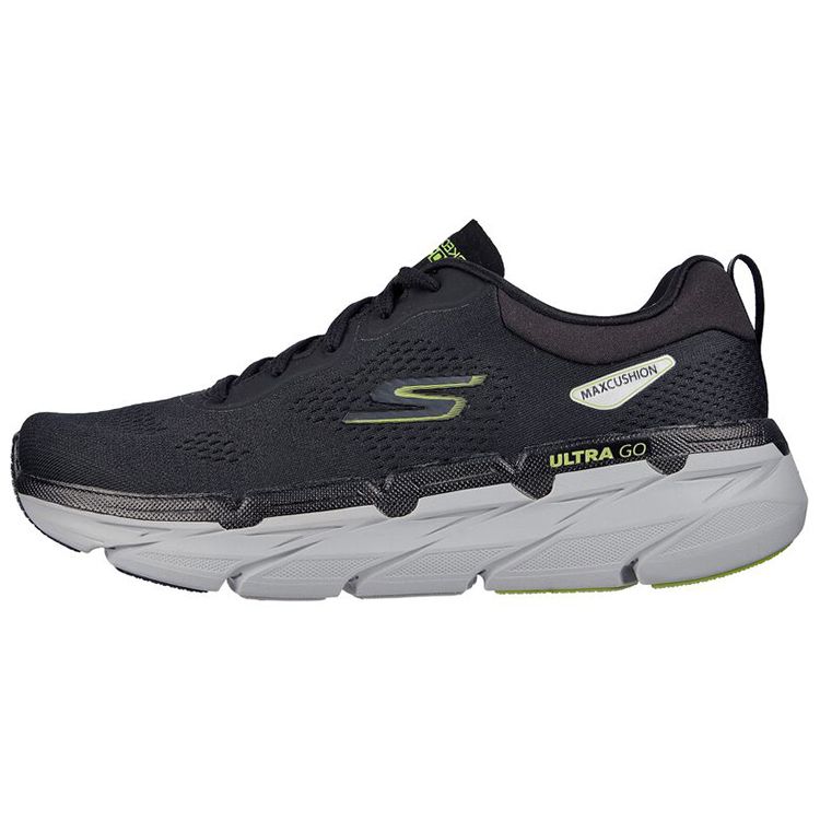 Skechers Максимальная амортизация Звездная серия Низкие беговые кроссовки Мужские беговые кроссовки Черный 220068-BKLM