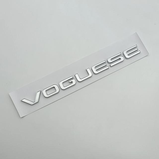 3D ABS хром черный логотип Vogue SE эмблема буквы багажник автомобиля значок наклейка для Vogue SE наклейки аксессуары