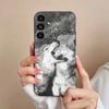 Чехол для телефона Волк для Samsung S25,24,21,22,23,S30,Ultra,S20,Plus,Fe,Lite,Note,S10,S9,Черный Мягкий