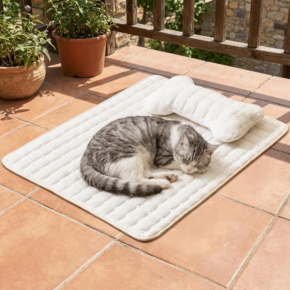 Warm Pet Sofa Bed Thicken Cat Sleeping Nest Anti Scratch Flannel Pet Sleeping Mat for Kitten Puppy