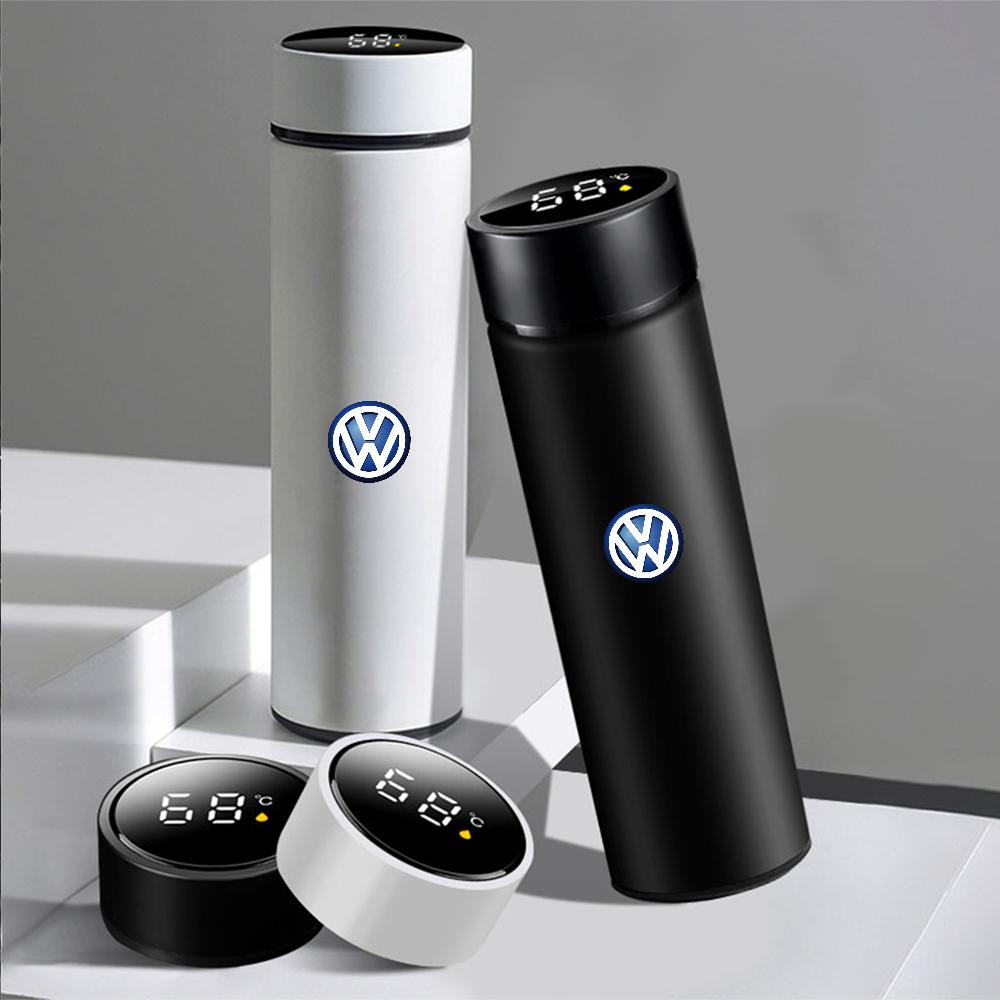 Умная термокружка из нержавеющей стали с индикатором температуры для Volkswagen VW Rline Golf 5 7 Passat b6 Jetta Scirocco T-cross Polo GTI Ae8