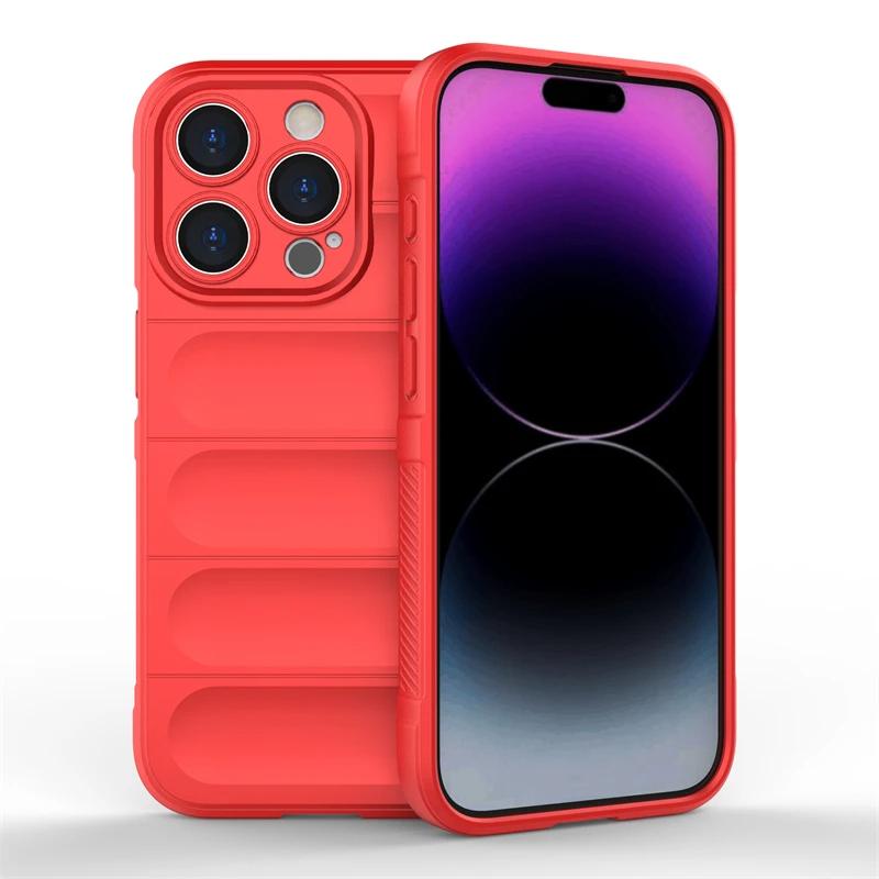 Чехол для iPhone 11 12 13 14 15 Pro Max задняя крышка чехол противоударный бронированный телефон чехлы жидкий силикон анти-падение Funda Coque