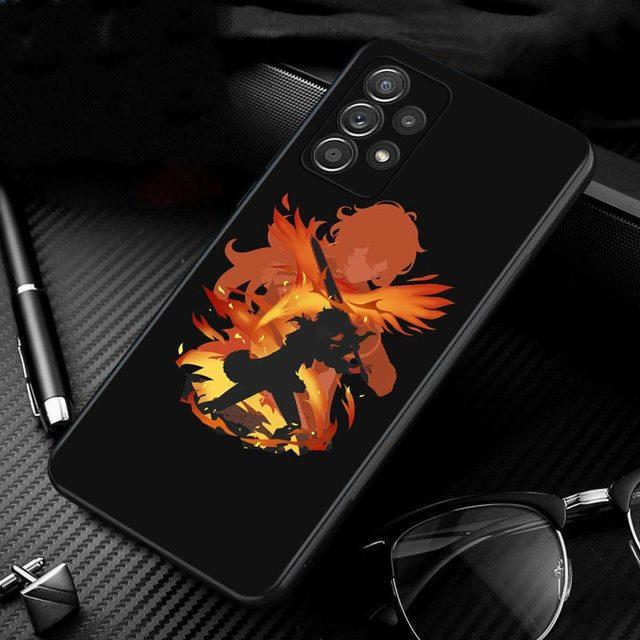 Чехол Genshin Impact с аниме для Samsung Galaxy A51 A71 A01 A11 A21 A21s A31 A41 A72 A52 A42 A32 A22 A12 A02 A02s F42