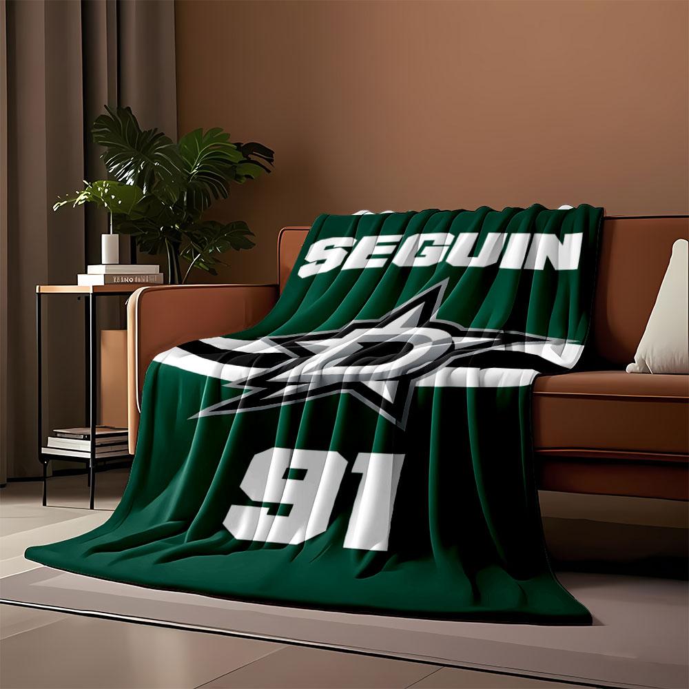 Dallas Stars Inspired Blanket Design print blanket soft and cozy perfect for the living room bed sofa or a nap,gift