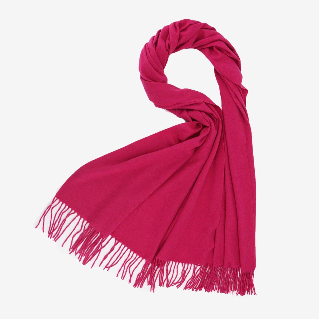 2025 Autumn/Winter New Women'S Solid Color Imitation Cashmere Scarf, High End And Versatile Scarf, Fashionable Thickened Men'S Tassel Shawl
