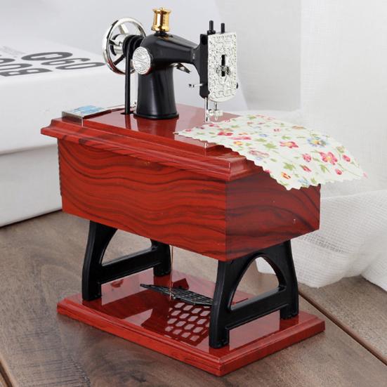 Швейная музыкальная шкатулка, ностальгический АБС-пластик, уникальная форма