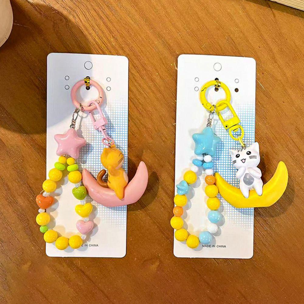 Soft Furry Simulated Cat Doll White Gray Stuffed Cat Keychain Kitten Plush Toy  Pet Toys