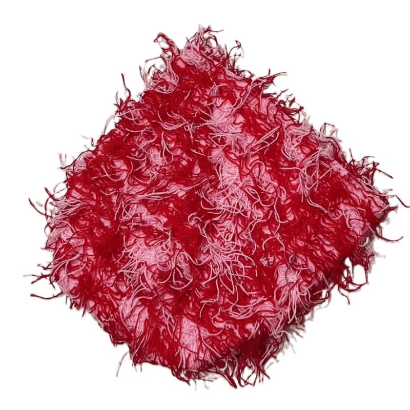 Knitted Beanie Hat with Fuzzy Pom Multifunction Warm Cover Household for Children Girls Boys Keeping Warm Accessory