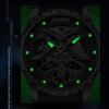 AILANG Fashion Sports Design Tourbillon Watch Men's Waterproof Rubber Strap Automatic Mechanical Watch Hollow Watch for Men