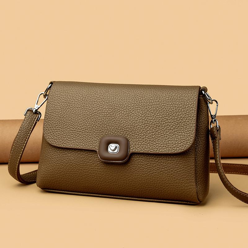 Маленькая квадратная женская сумка, модная сумка через плечо на одно плечо с узором личи