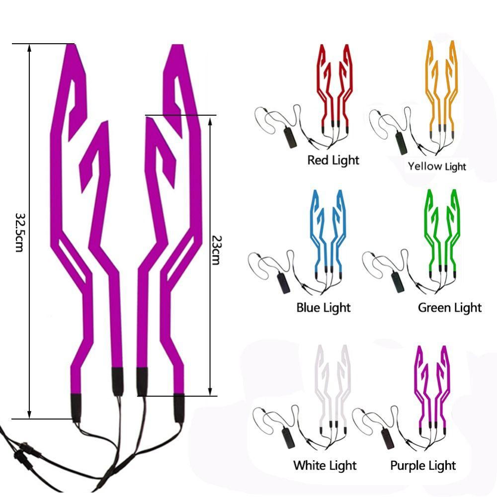 6 цветов полоса для шлема EL наклейка светодиодная полоса для шлема мотоциклетный фонарь для ночной езды аксессуар водонепроницаемый светодиодный холодный свет
