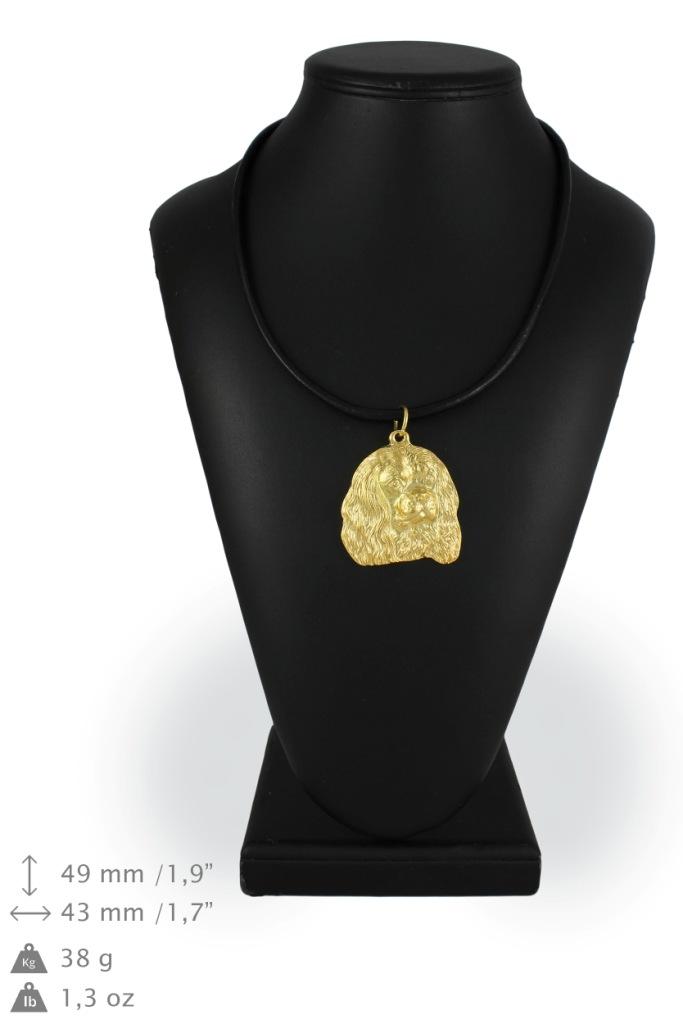 Кавалер Кинг Чарльз Спаниель - брелок и ожерелье с собакой в ​​коробке, высококачественное позолоченное изделие, бренд Art-Dog