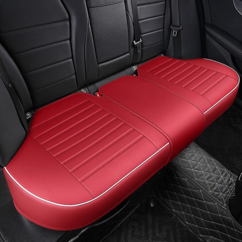 Комплект кожаных чехлов для автомобильных сидений 3D, цельный, без спинки, дышащий, универсальный, подходит для всех сезонов, маленький размер