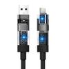 Кабель USB C 4-в-1 Type C 240 Вт Сверхбыстрая зарядка Множество функций Для iPhone Samsung Xiaomi Huawei iPad Планшет Мобильный телефон