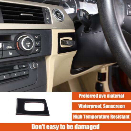 Glossy Black Interior Key Hole Trim Cover For BMW 3 Series E90 E91 E92 05-12