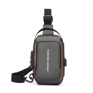 TS JYL laptop bag,Men Waist Pack High End Chest Bag Trendy Single Shoulder Commuter Bag