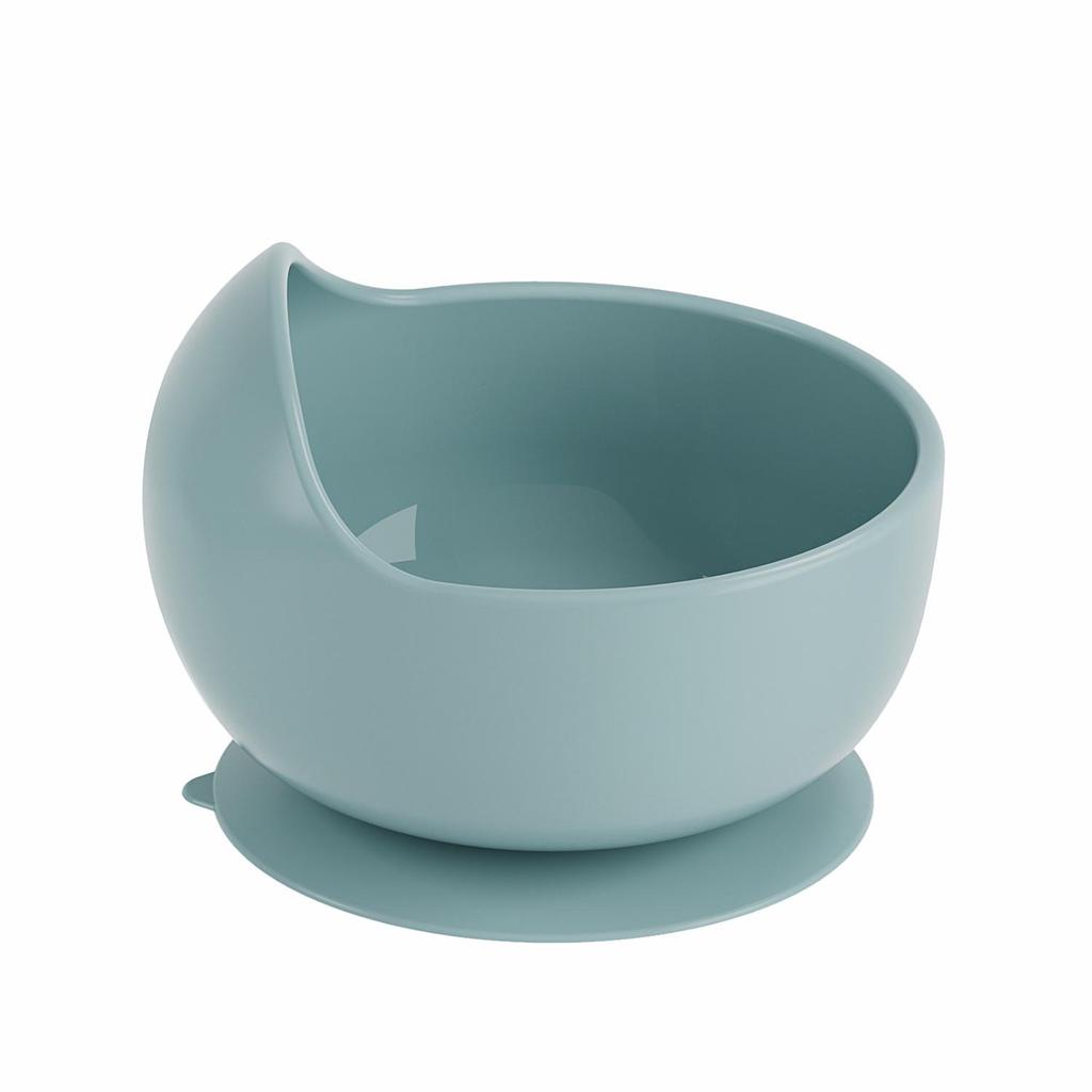 Детский набор силиконовых мисок на присоске с ложкой и трубочкой